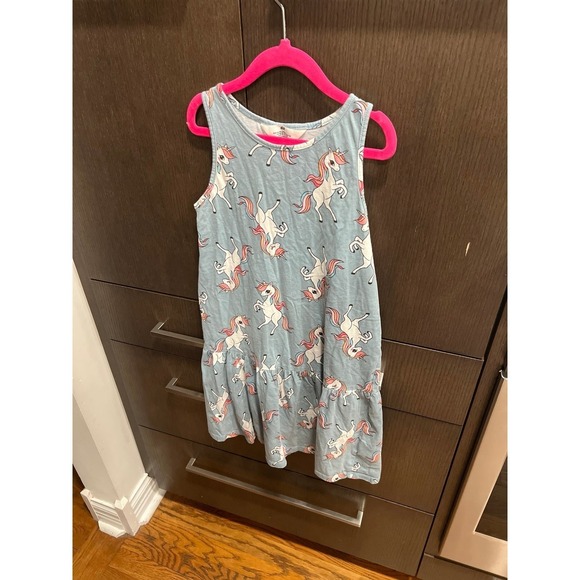 H&M Other - H&M sleeveless cotton jersey dress with a unicorn pattern Girls 8-10
